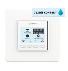 Терморегулятор terneo pro dry contact, білий