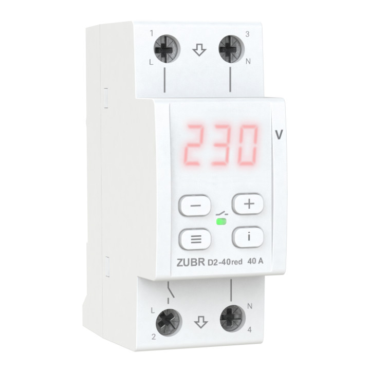 Реле напруги ZUBR D2-40 red · ZUBR · d2-40-red