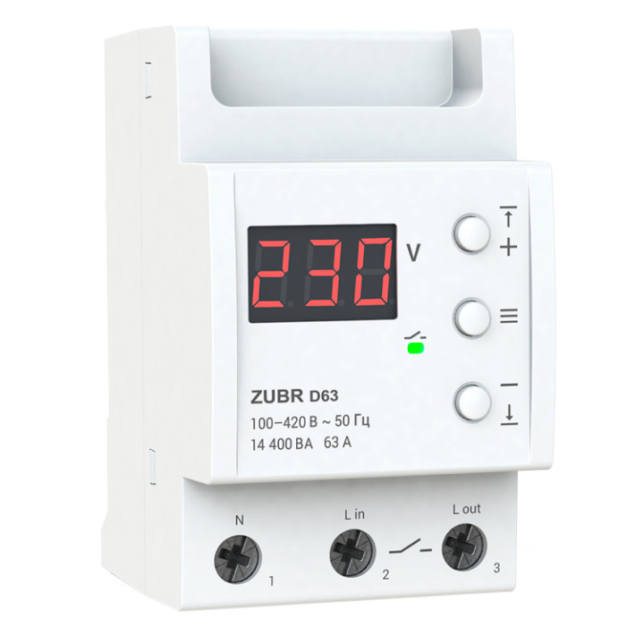 Реле напруги ZUBR D63 · ZUBR · d63