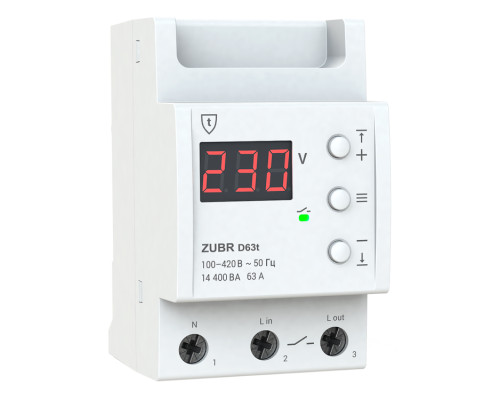 Реле напруги ZUBR D63t