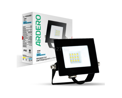 Прожектор Ardero 80015 LL-1010ARD, 10 Вт, 800 лм, 6500К