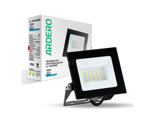 Прожектор Ardero 80016 LL-1020ARD, 20 Вт, 1600 лм, 6500K