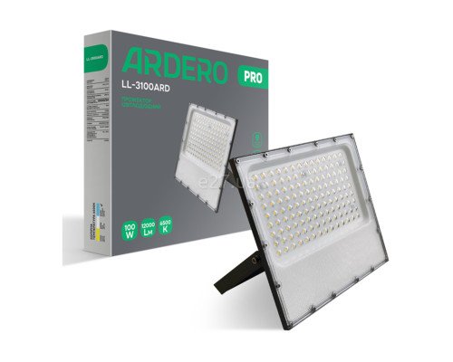 Прожектор Ardero 80028 Pro LL-3100ARD, 100 Вт, 12000 лм, 6500K