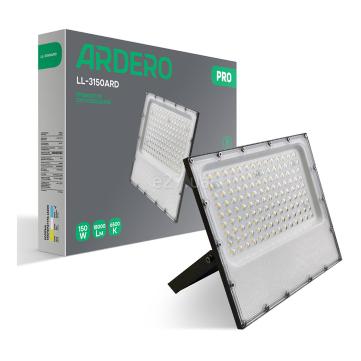 Прожектор Ardero 80029 Pro LL-3150ARD, 150 Вт, 18000 лм, 6500K · Ardero · ardero-80029