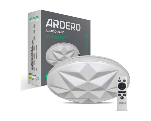 Люстра Ardero 80051 AL5000-2ARD AMBER 54W RGB, 54 Вт, 4050 лм, 2700К-6500К+RGB
