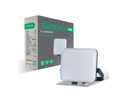 Прожектор Ardero 80225 Pro LL-4020ARD, 20 Вт, 2000 лм, 6500K