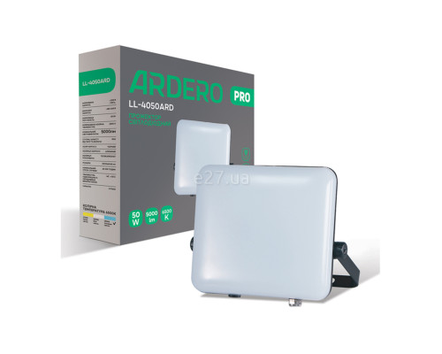 Прожектор Ardero 80227 Pro LL-4050ARD, 50 Вт, 5000 лм, 6500K
