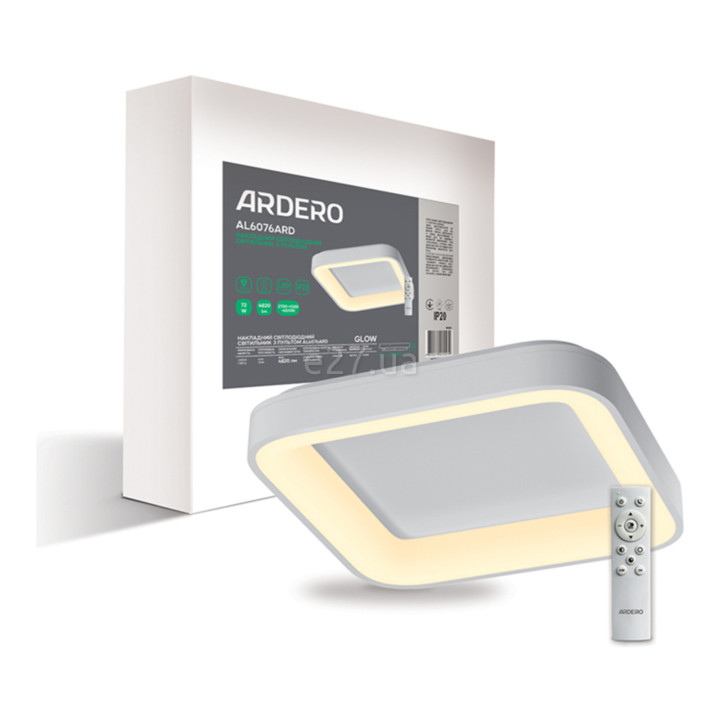 Люстра Ardero 80258 Glow AL6076ARD, 72 Вт, 4820 лм, 2700-6500К · Ardero · ardero-80258