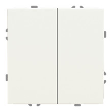 Вимикач 2-клавішний Ardero 80710 Soft EV112V-W, 10A, білий, пластик, ip20, для врізного монтажу · Ardero · ardero-80710
