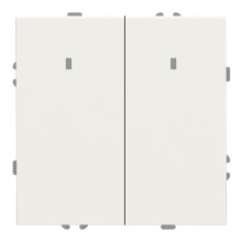 Вимикач 2-клавішний Ardero 80715 Soft EV112L-W, 10A, білий, пластик, ip20, з підсвіткою, для врізного монтажу · Ardero · ardero-80715
