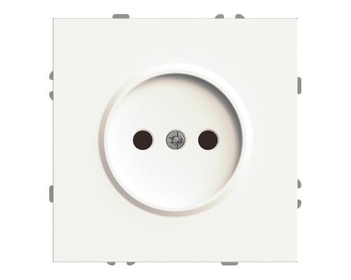 Розетка 220В Ardero 80716 Soft ER111-W, 16A, білий, пластик, для врізного монтажу