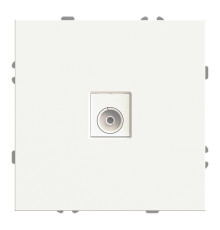 Розетка TV одиночна Ardero 80721 Soft ER141TV-W, білий, пластик, ip20, для врізного монтажу