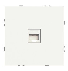Розетка комп'ютерна Ardero 80722 Soft ER151PC-W, білий, пластик, ip20, для врізного монтажу