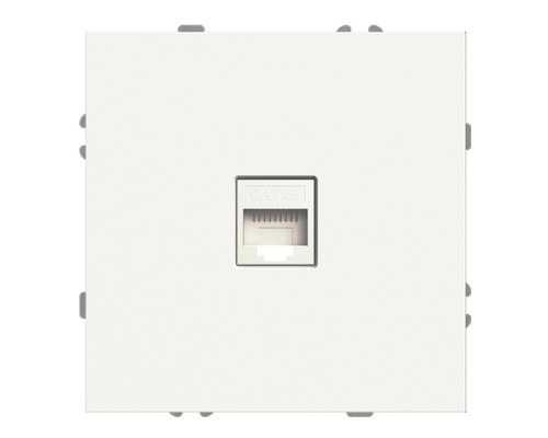 Розетка комп'ютерна Ardero 80722 Soft ER151PC-W, білий, пластик, ip20, для врізного монтажу