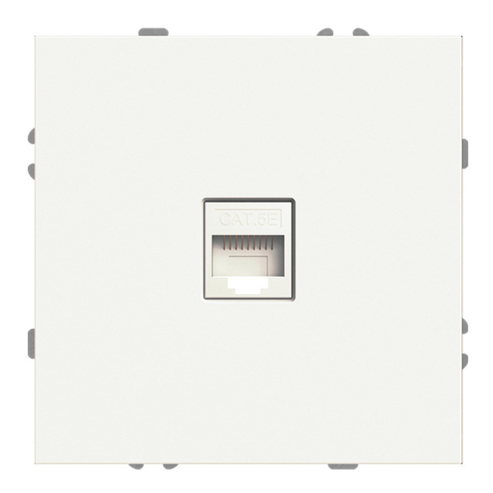 Розетка комп'ютерна Ardero 80722 Soft ER151PC-W, білий, пластик, ip20, для врізного монтажу · Ardero · ardero-80722