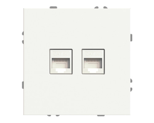 Розетка комп'ютерна Ardero 80723 Soft ER152PC-W, білий, пластик, ip20, для врізного монтажу