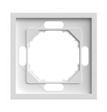 Рамка 1 пост Ardero 80728 Soft EF101-W, білий, пластик