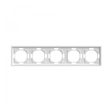 Рамка 5 постів Ardero 80732 Soft EF105-W, білий, пластик · Ardero · ardero-80732