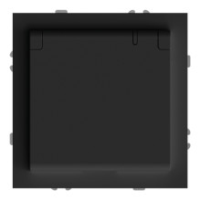 Розетка 220В Ardero 80744 Soft ER131-B, 16A, чорний, пластик, ip20, із захисною кришкою, зі шторками, для врізного монтажу · Ardero · ardero-80744