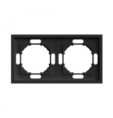 Рамка 2 поста Ardero 80755 Soft EF102-B, чорний, пластик