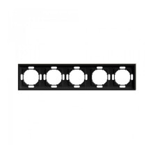 Рамка 5 постів Ardero 80758 Soft EF105-B, чорний, пластик · Ardero · ardero-80758