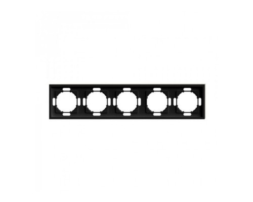 Рамка 5 постів Ardero 80758 Soft EF105-B, чорний, пластик