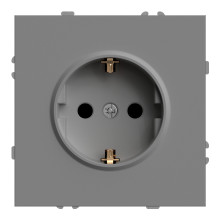 Розетка 220В Ardero 80769 Soft ER121-G, 16A, сірий, пластик, для врізного монтажу · Ardero · ardero-80769