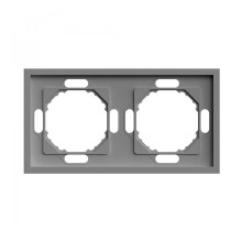 Рамка 2 поста Ardero 80781 Soft EF102-G, сірий, пластик · Ardero · ardero-80781