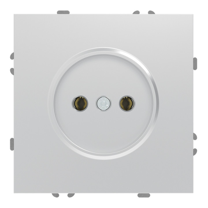 Розетка 220В Ardero 80794 Soft ER111-S, 16A, срібло, пластик, для врізного монтажу · Ardero · ardero-80794