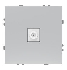 Розетка TV одиночна Ardero 80799 Soft ER141TV-S, срібло, пластик, ip20, для врізного монтажу