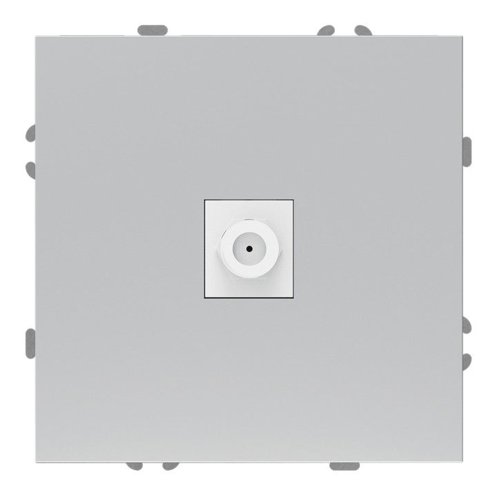 Розетка TV одиночна Ardero 80799 Soft ER141TV-S, срібло, пластик, ip20, для врізного монтажу · Ardero · ardero-80799