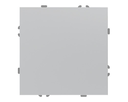 Заглушка Ardero 80804 Soft EV111B-S, срібло, пластик, ip20, для врізного монтажу