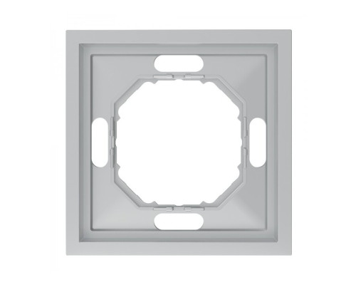 Рамка 1 пост Ardero 80806 Soft EF101-S, срібло, пластик