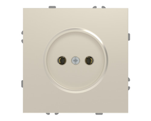 Розетка 220В Ardero 80820 Soft ER111-C, 16A, шампань, пластик, для врізного монтажу