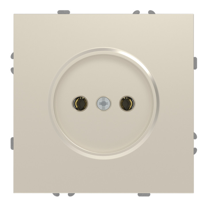 Розетка 220В Ardero 80820 Soft ER111-C, 16A, шампань, пластик, для врізного монтажу · Ardero · ardero-80820