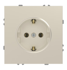 Розетка 220В Ardero 80821 Soft ER121-C, 16A, шампань, пластик, для врізного монтажу