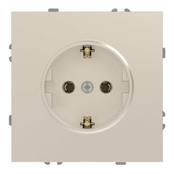 Розетка 220В Ardero 80821 Soft ER121-C, 16A, шампань, пластик, для врізного монтажу · Ardero · ardero-80821