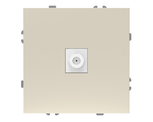 Розетка TV одиночна Ardero 80825 Soft ER141TV-C, шампань, пластик, ip20, для врізного монтажу