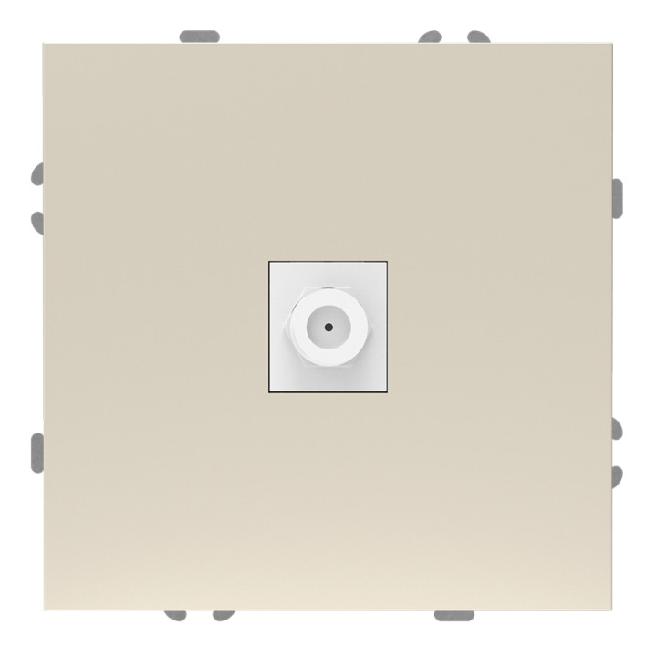 Розетка TV одиночна Ardero 80825 Soft ER141TV-C, шампань, пластик, ip20, для врізного монтажу · Ardero · ardero-80825