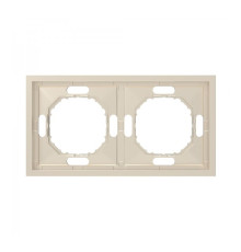 Рамка 2 поста Ardero 80833 Soft EF102-C, шампань, пластик