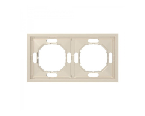Рамка 2 поста Ardero 80833 Soft EF102-C, шампань, пластик