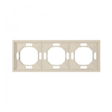Рамка 3 поста Ardero 80834 Soft EF103-C, шампань, пластик · Ardero · ardero-80834