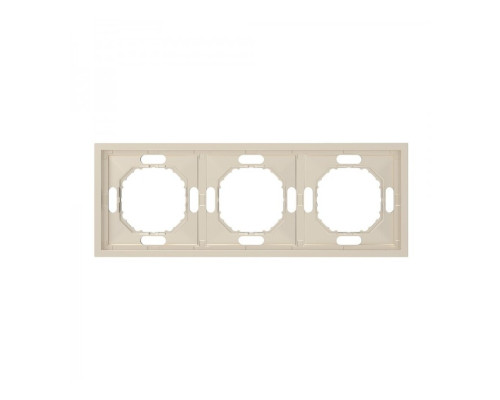 Рамка 3 поста Ardero 80834 Soft EF103-C, шампань, пластик