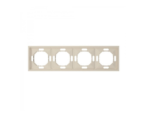 Рамка 4 поста Ardero 80835 Soft EF104-C, шампань, пластик