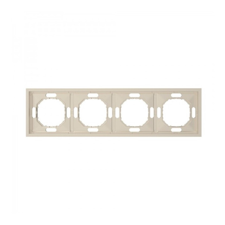 Рамка 4 поста Ardero 80835 Soft EF104-C, шампань, пластик · Ardero · ardero-80835