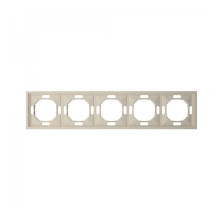 Рамка 5 постів Ardero 80836 Soft EF105-C, шампань, пластик · Ardero · ardero-80836