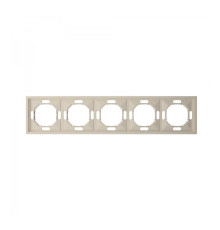 Рамка 5 постів Ardero 80836 Soft EF105-C, шампань, пластик