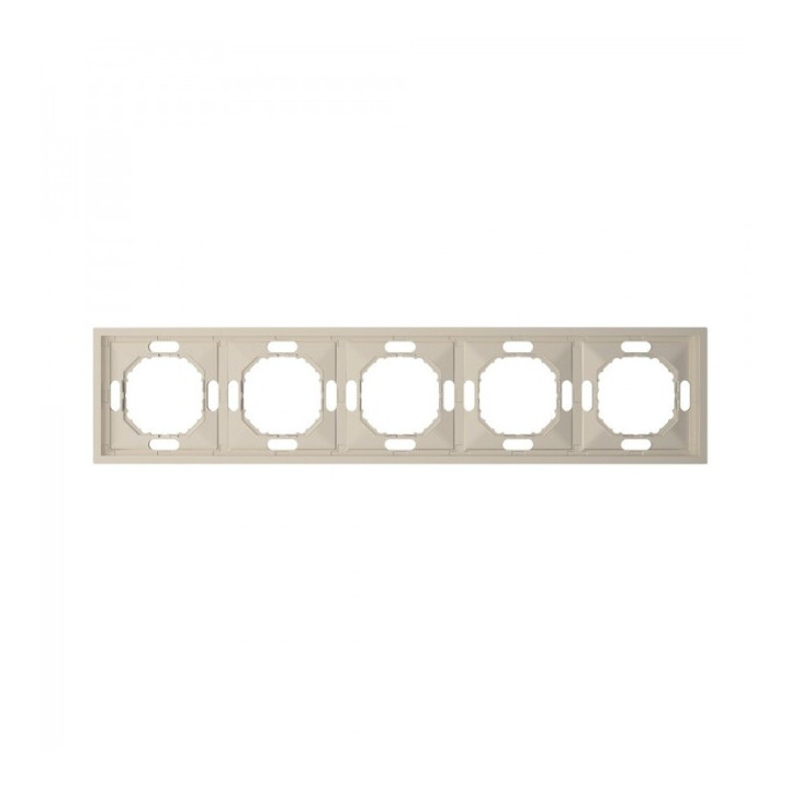 Рамка 5 постів Ardero 80836 Soft EF105-C, шампань, пластик · Ardero · ardero-80836