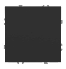 Вимикач без фіксації 1-клавішний Ardero 81086 Soft EV141-B, 10A, чорний, пластик, ip20, для врізного монтажу