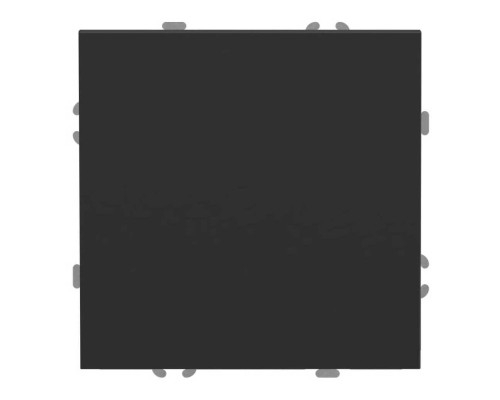 Вимикач без фіксації 1-клавішний Ardero 81086 Soft EV141-B, 10A, чорний, пластик, ip20, для врізного монтажу